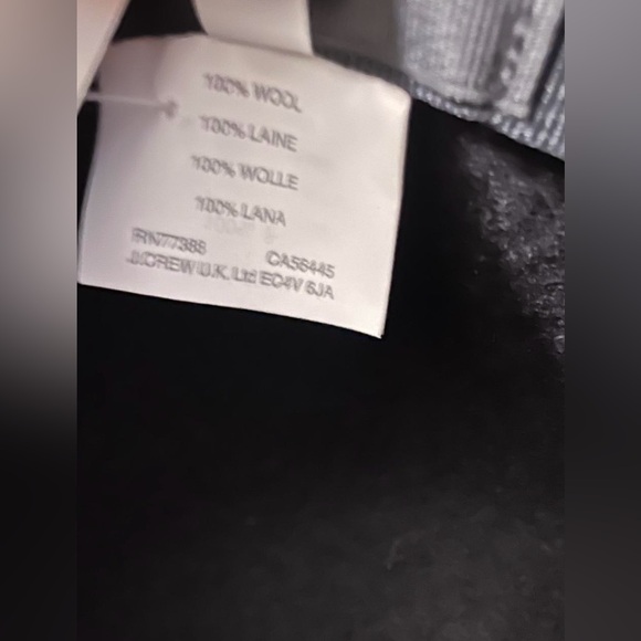 JCrew black 100% wool felt wide brim hat in size m/l. NWT - Picture 4 of 4